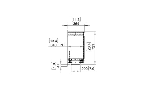 Ecosmart Fire Flex 86SS.BXL Single Sided Fireplace Insert - Black Finish / Black Burner - ESF.FX.86SS.BXL.B